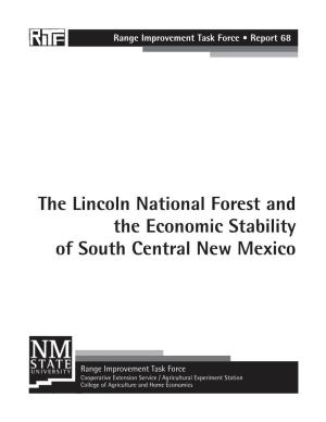 The Lincoln National Forest and the Economic Stability of South Central New Mexico