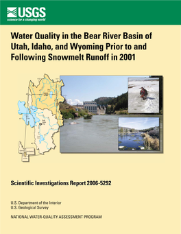 Water Quality in the Bear River Basin of Utah, Idaho, and Wyoming Prior to and Following Snowmelt Runoff in 2001