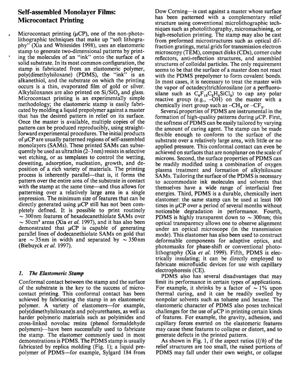 Microcontact Printing