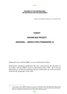 Ankara Bus Project Board Report