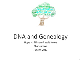 DNA and Genealogy Hope N