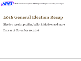 2016 Senate Race Results Vs. 2016 Presidential Election Results