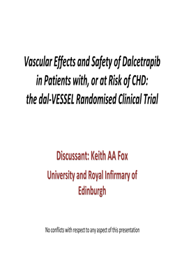 The Dal-VESSEL Randomised Clinical Trial