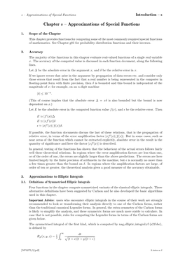 Chapter S – Approximations of Special Functions