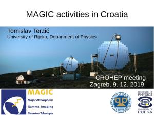 MAGIC Activities in Croatia