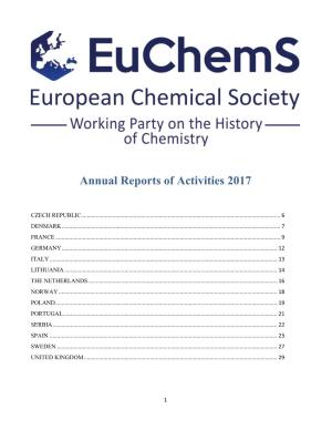 Annual Reports of Activities 2017