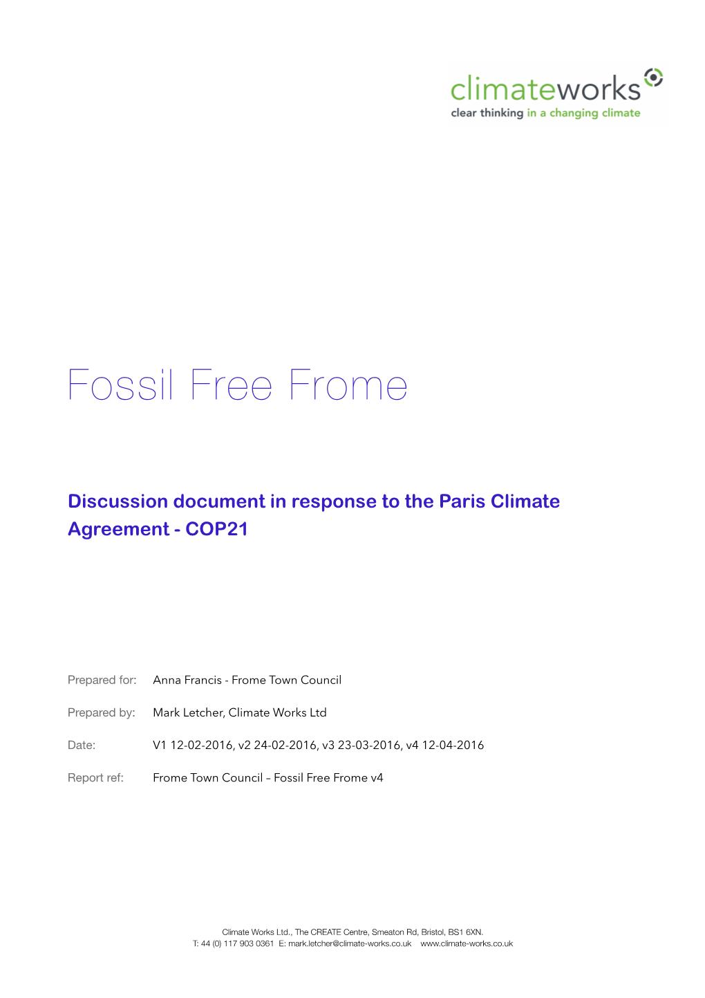 Fossil Free Frome