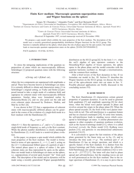 Macroscopic Quantum Superposition States and Wigner Functions on the Sphere