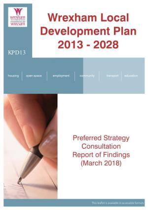 Wrexham Local Development Plan 2013 - 2028 KPD13