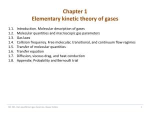 Chapter 1 Elementary Kinetic Theory of Gases