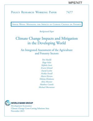 Climate Change Impacts and Mitigation in the Developing World