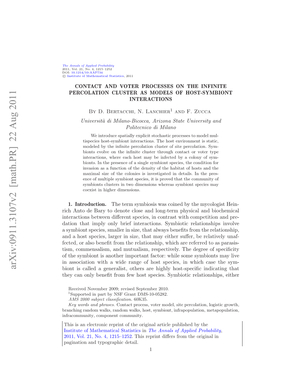 Contact and Voter Processes on the Infinite Percolation Cluster As