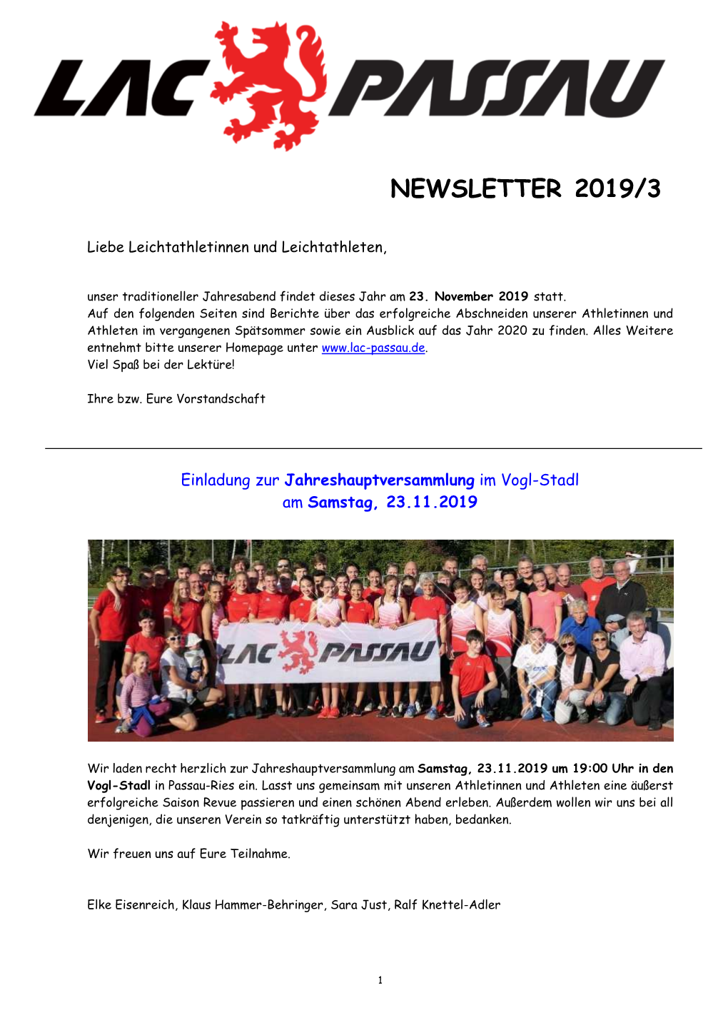 Newsletter 2019 03