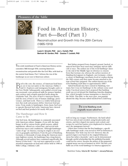Food in American History, Part 6—Beef (Part 1) Reconstruction and Growth Into the 20Th Century (1865-1910)