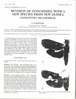Heppner, J. B. 1990. Revision of Synechodes, with a New Species