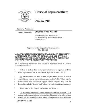 An Act Concerning the Zoning Enabling Act, Accessory