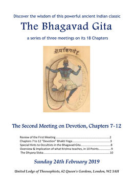 The Bhagavad Gita Chapters 7-12 Devotion