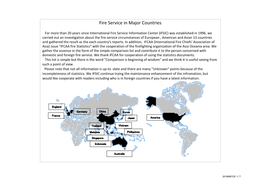 Fire Service in Major Countries