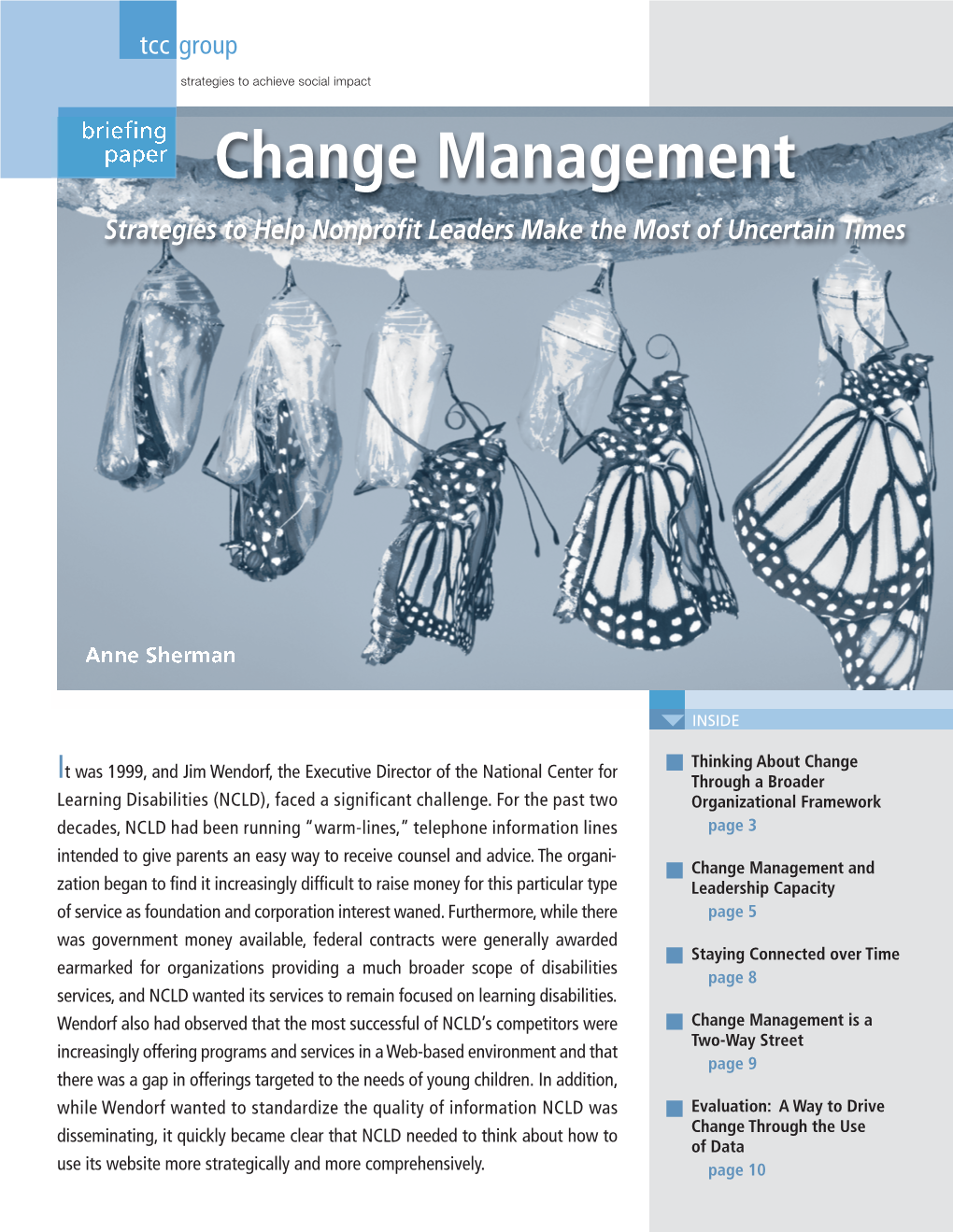 Change Management Strategies to Help Nonprofit Leaders Make the Most of Uncertain Times