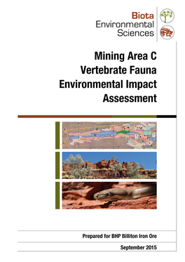 Mining Area C Vertebrate Fauna Environmental Impact Assessment