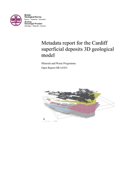 Metadata Report for the Cardiff Superficial Deposits 3D Geological Model
