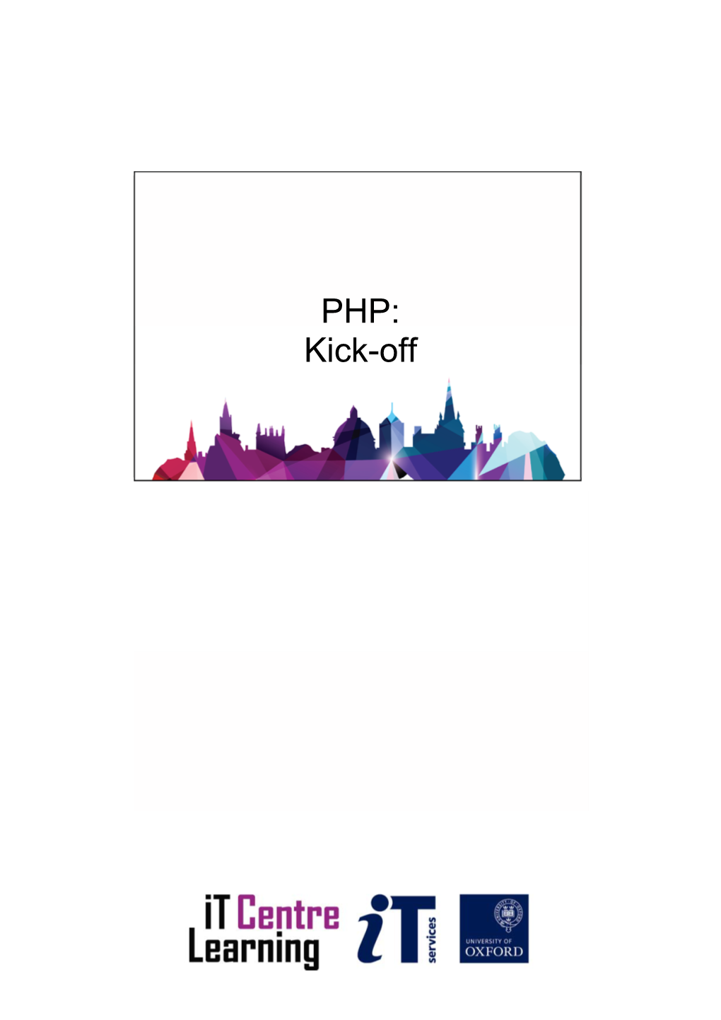 PHP: Kick-Off