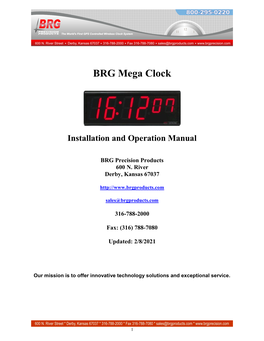 BRG Mega Clock