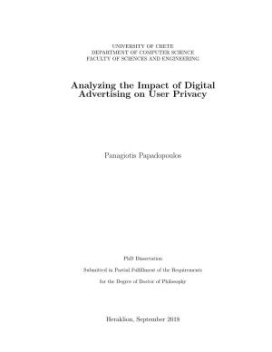 Analyzing the Impact of Digital Advertising on the User Privacy