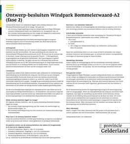 Ontwerp-Besluiten Windpark Bommelerwaard-A2 (Fase 2)