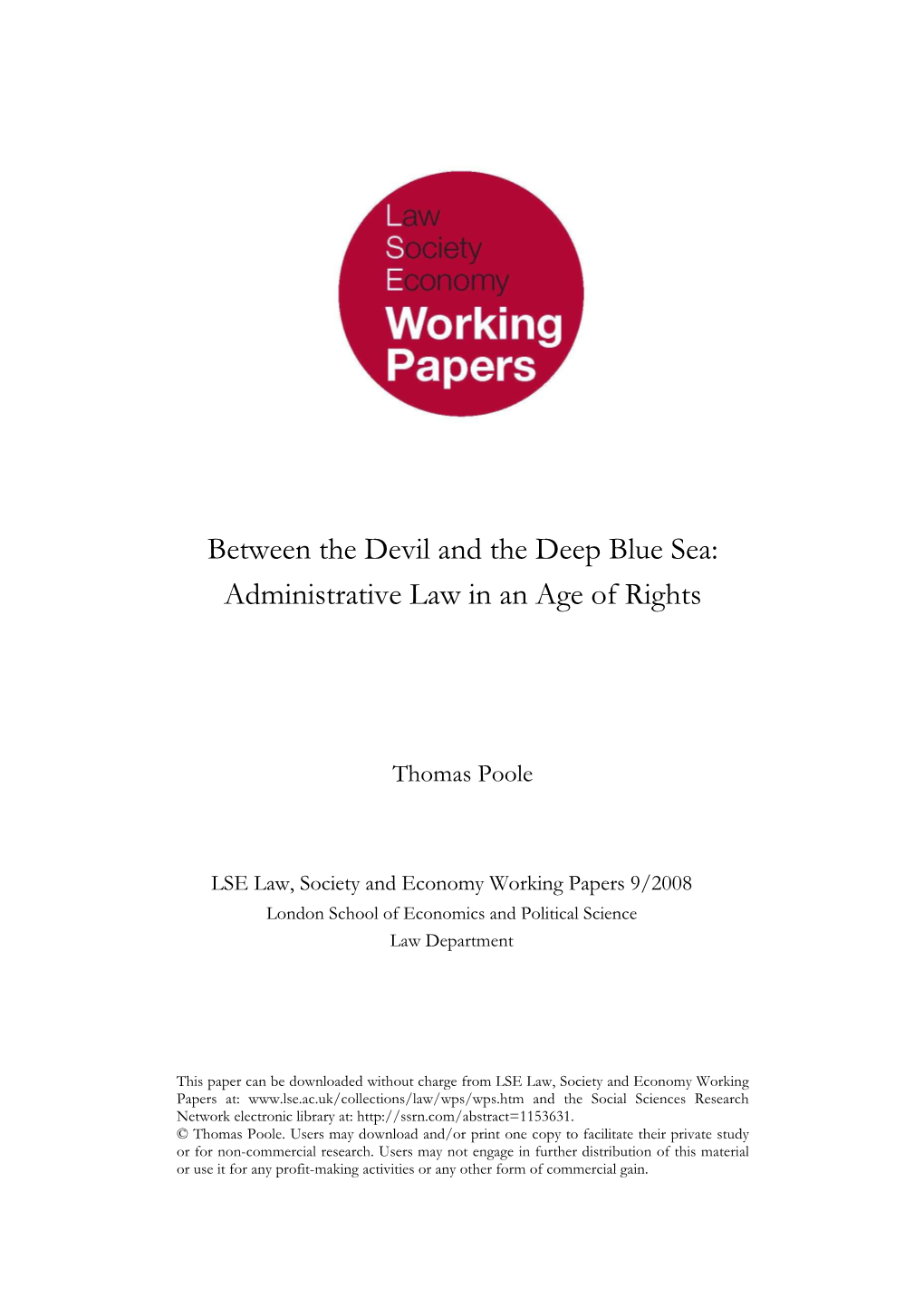 Administrative Law in an Age of Rights