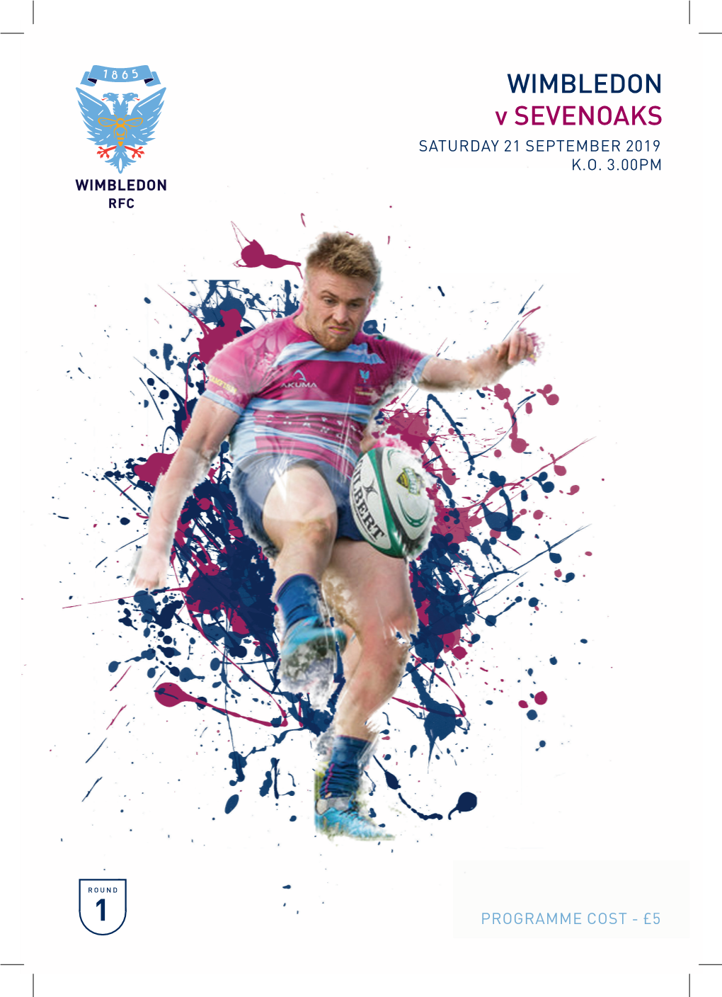 WIMBLEDON V SEVENOAKS SATURDAY 21 SEPTEMBER 2019 K.O