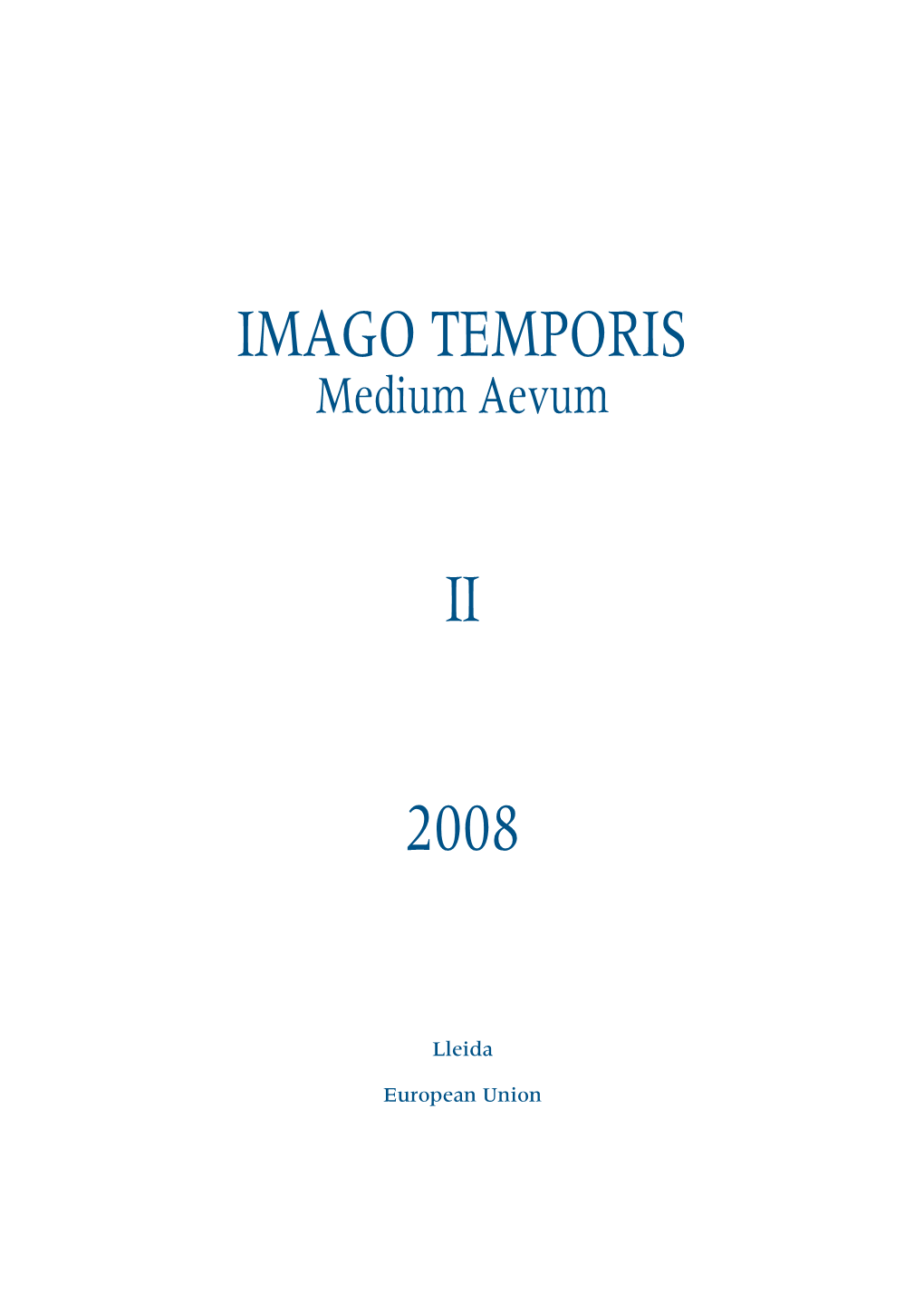 Imago Temporis Ii 2008