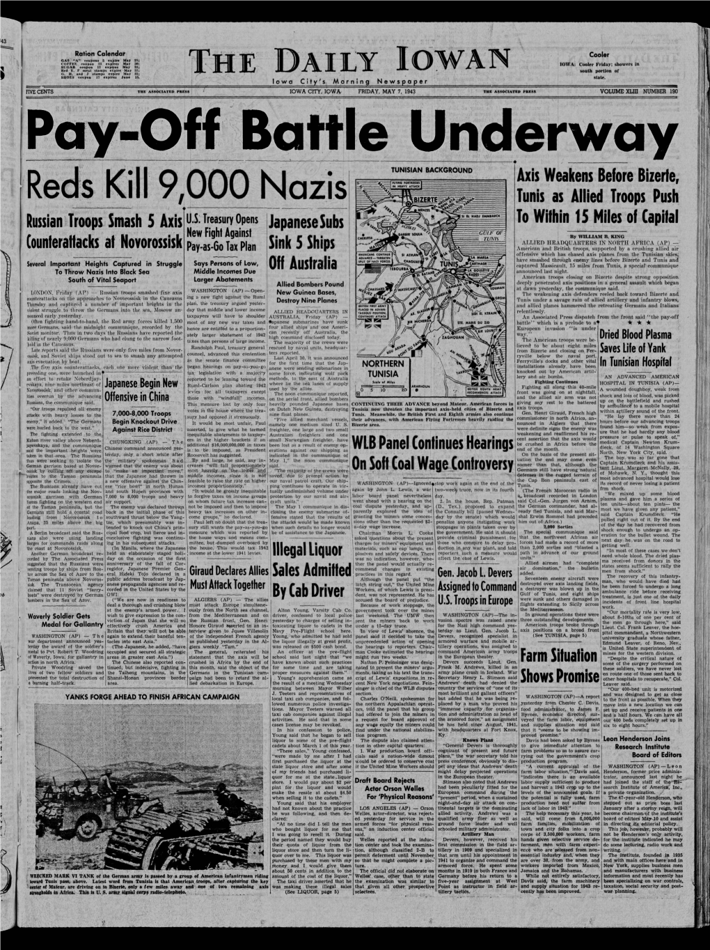 Daily Iowan (Iowa City, Iowa), 1943-05-07