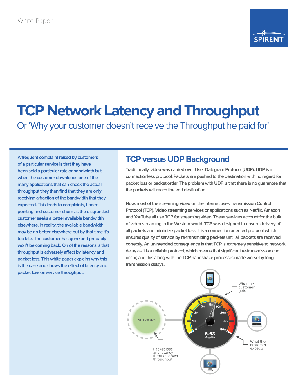 TCP Network Latency and Throughput Or ‘Why Your Customer Doesn’T Receive the Throughput He Paid For’