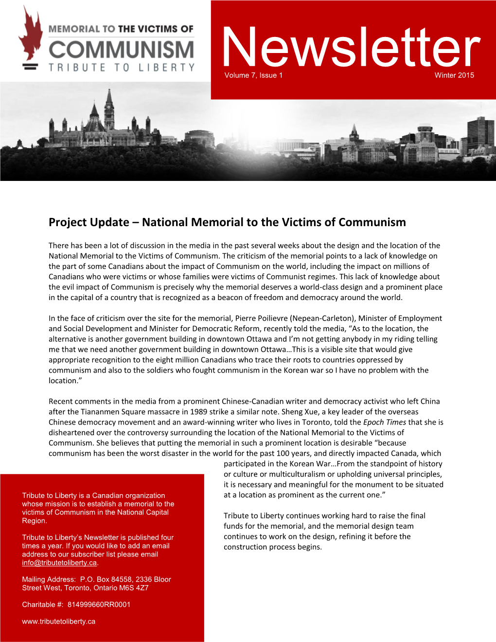 National Memorial to the Victims of Communism