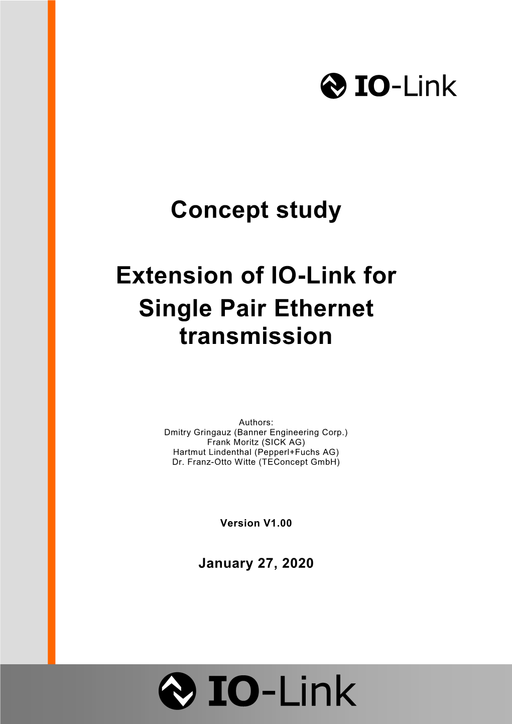 IO-Link Over Single Pair Ethernet