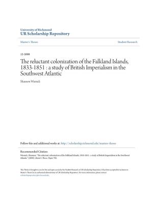 The Reluctant Colonization of the Falkland Islands, 1833-1851 : A