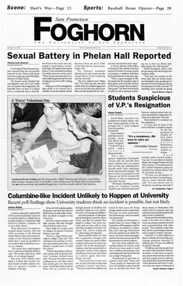 Sexual Battery in Phelan Hall Reported