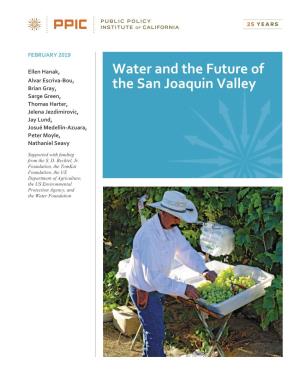 Water and the Future of the San Joaquin Valley 3