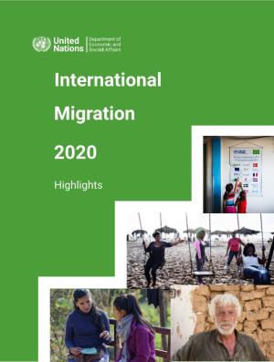 International Migration 2020 Highlights (ST/ESA/SER.A/452)