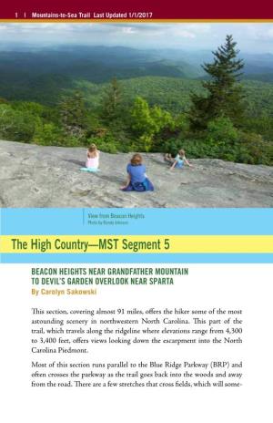 The High Country—MST Segment 5