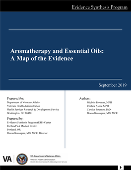 Aromatherapy and Essential Oils: a Map of the Evidence