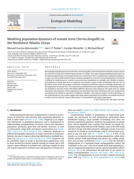 Modeling Population Dynamics of Roseate Terns (Sterna Dougallii) In