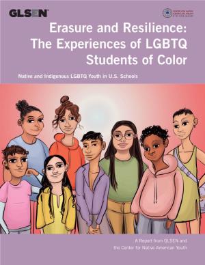 Erasure and Resilience: the Experiences of LGBTQ Students of Color