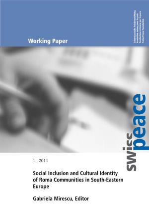 Social Inclusion and Cultural Identity of Roma Communities in South-Eastern Europe