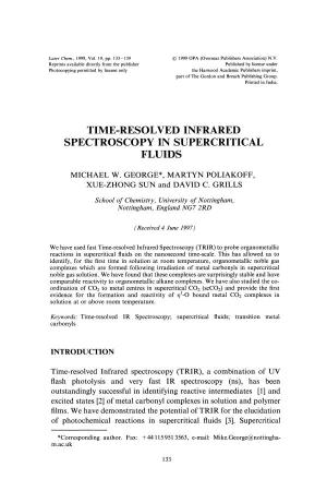 Time-Resolved Infrared Spectroscopy in Supercritical Fluids