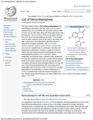 List of Benzodiazepines - Wikipedia, the Free Encyclopedia
