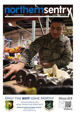 Minot Air Force Base Vol. 56 • Issue 3 | Friday, January 19, 2018