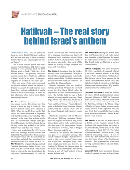 Hatikvah – the Real Story Behind Israel's Anthem