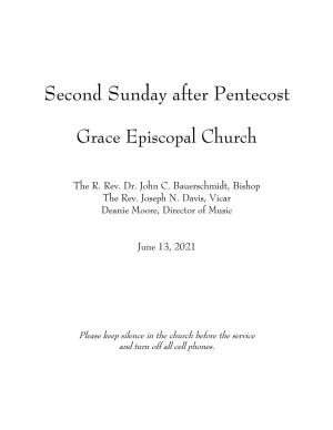Second Sunday After Pentecost